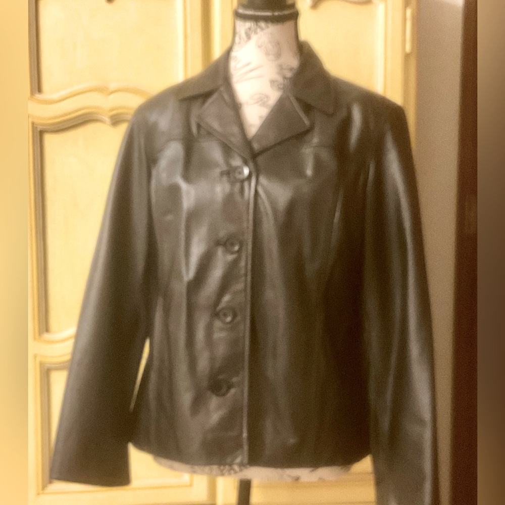 Preston & York Petites Leather Jacket